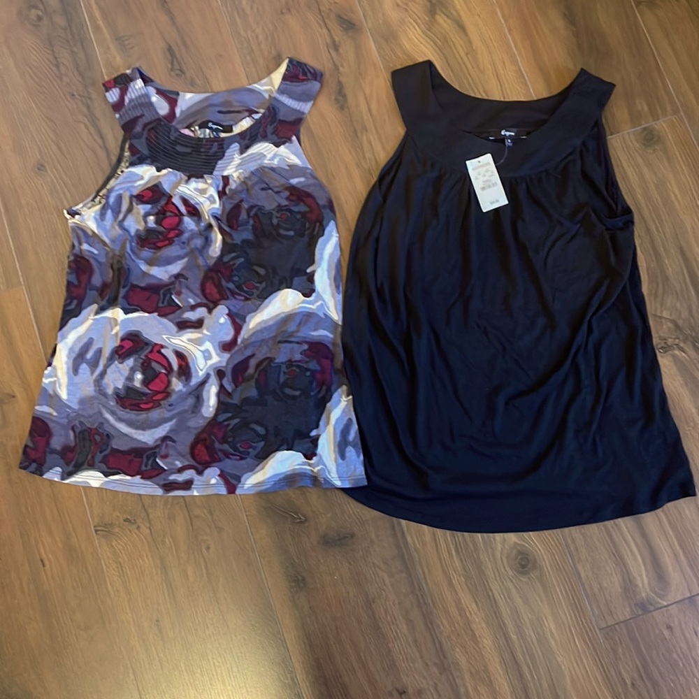 Express Cotton Tanks Sz Small, black NWT, gray, white, maroon worn once